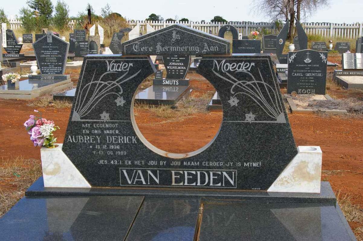 EEDEN  Aubrey Derick, van 1936-1983