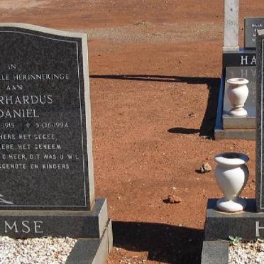 HARMSE Gerhardus Daniel 1915-1994 &amp; Heila Johanna 1929-2010