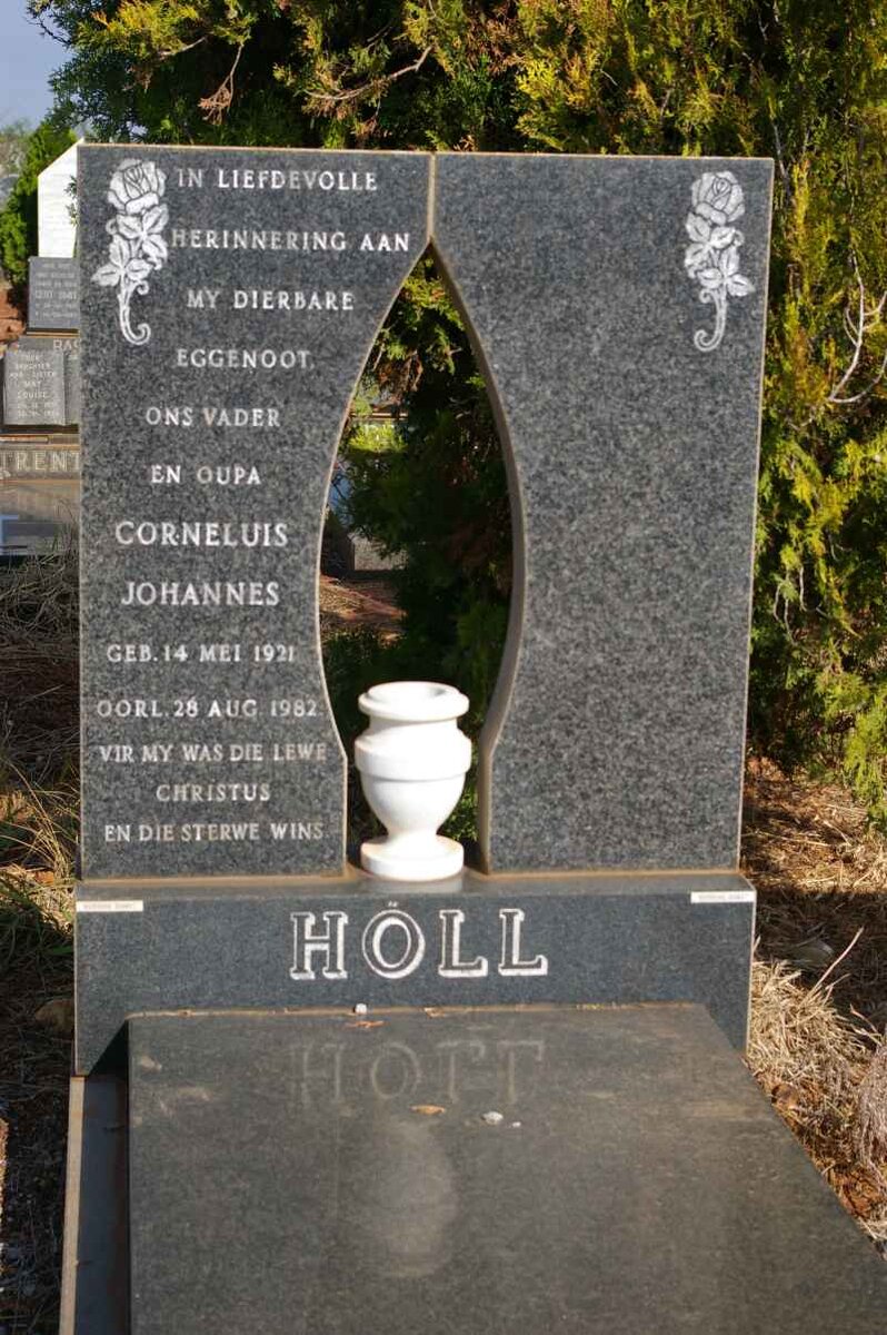 HOLL Cornelius Johannes 1921-1982