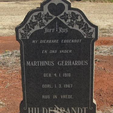 HILDEBRANDT Marthinus Gerhardus 1916-1967