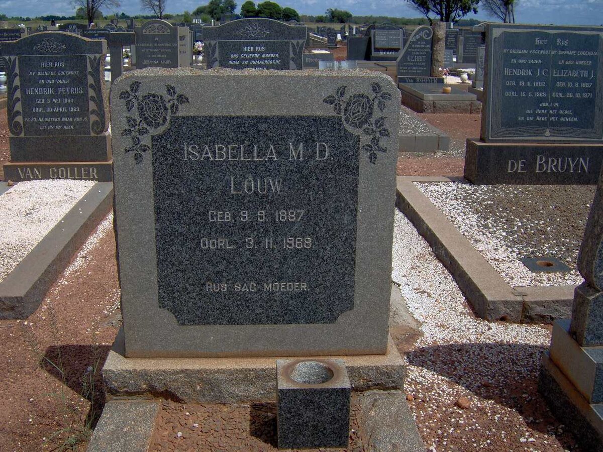 LOUW Isabella M.D. 1887-1988
