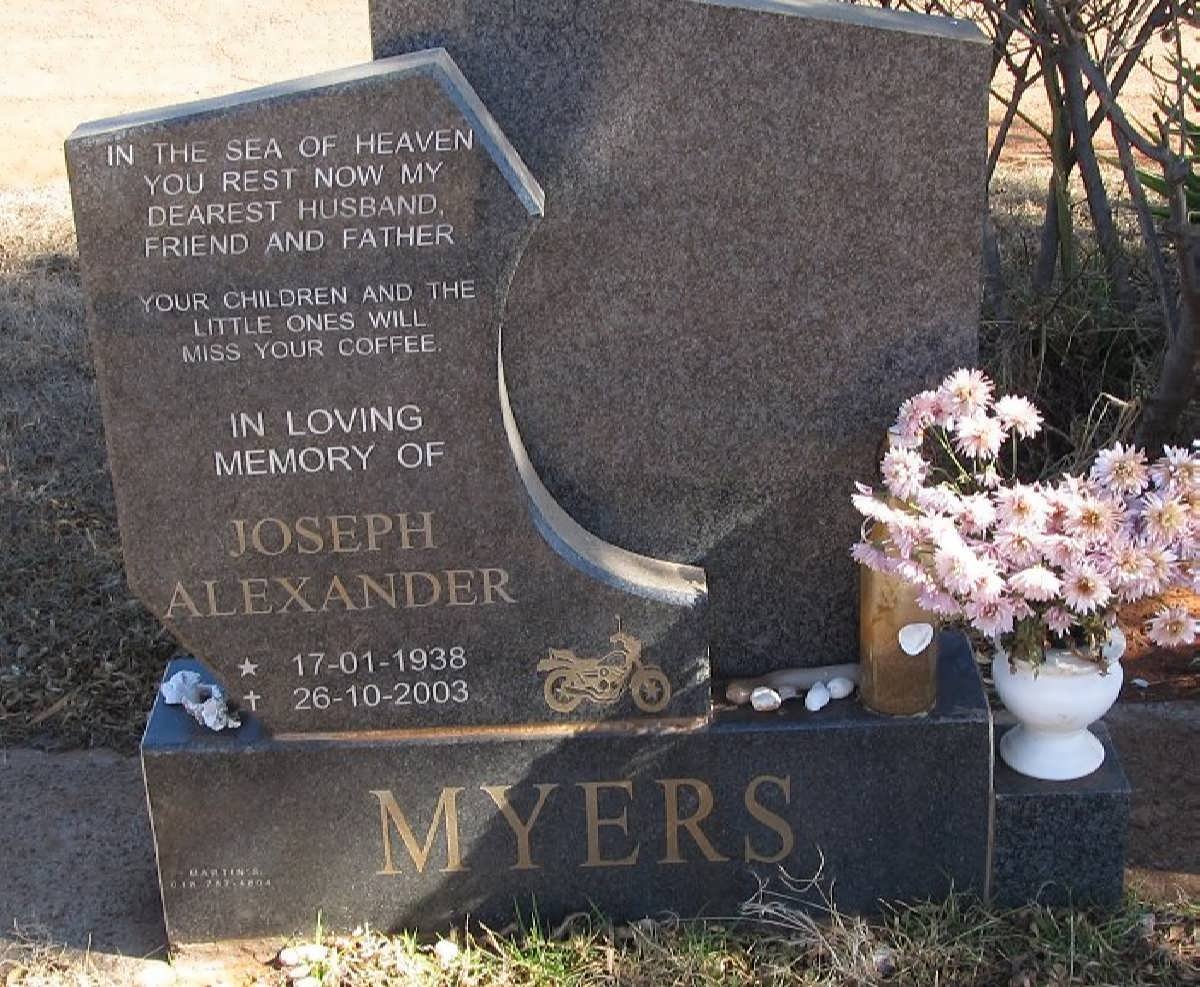 MYERS Joseph Alexander 1938-2003