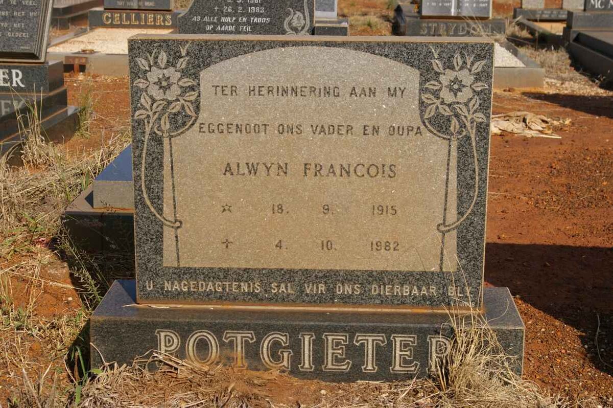 POTGIETER Alwyn Francois 1915-1982