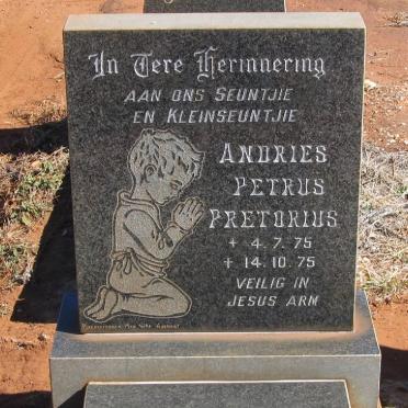 PRETORIUS Andries Petrus 1975-1975