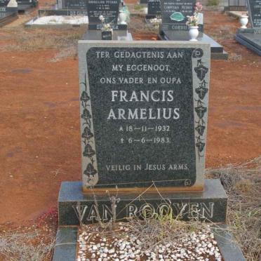ROOYEN Francis Armelius, van 1932-1983