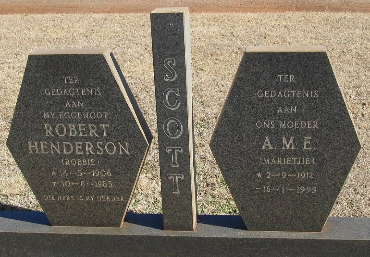 SCOTT Robert Henderson 1906-1985 &amp; A.M.E. 1912-1999