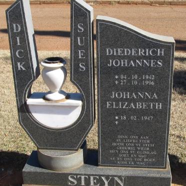 STEYN Diederich Johannes 1942-1996 &amp; Johanna Elizabeth 1947-