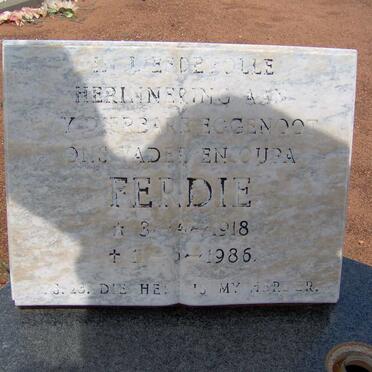 SNYMAN Ferdie 1918-1986