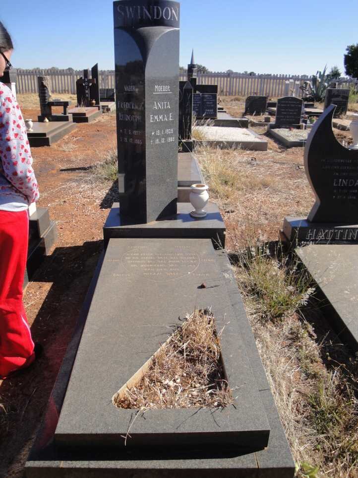 SWINDON Frederick Rudolph 1927-1985 &amp; Anita Emma E.1929-1985