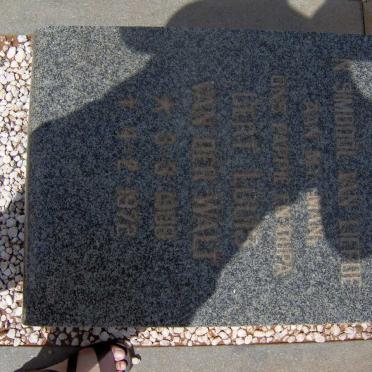 WALT Bert Louis, van der 1908-1972