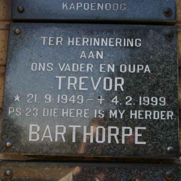 BARTHORPE Trevor 1949-1999