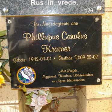 KRAMER Phillupus Carolus 1942-2009