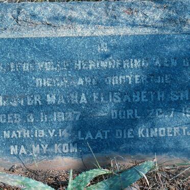 SMITH Hester Maria Elisabeth 1937-1938