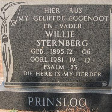 PRINSLOO Willie Sternberg 1895-1981