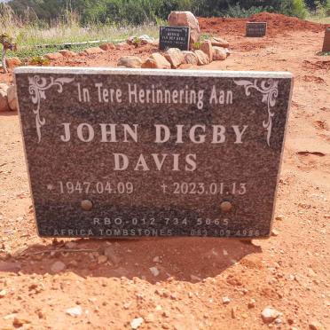 DAVIS John Digby 1947-2023