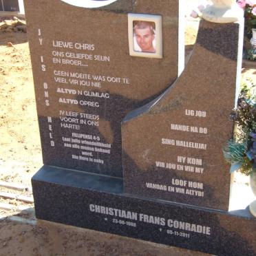 CONRADIE Christiaan Frans 1988-2011