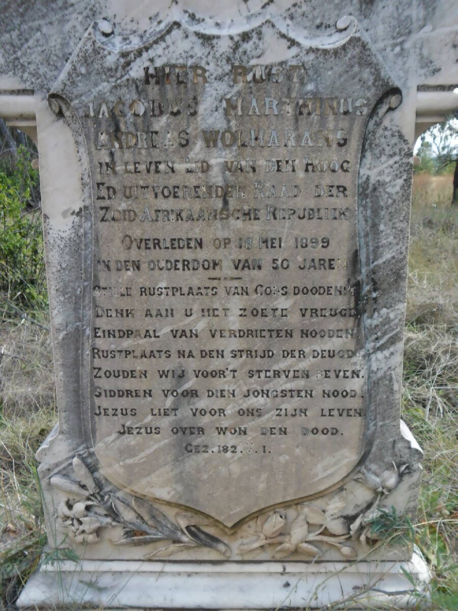 WOLMARANS Jacobus Marthinus Andreas  -1899