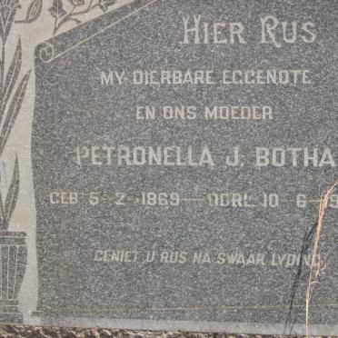 BOTHA Petronella J. 1869-1956