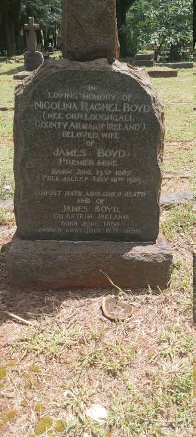 BOYD James 1854-1930 &amp; Nicolina Rachel ORR 1867-1925