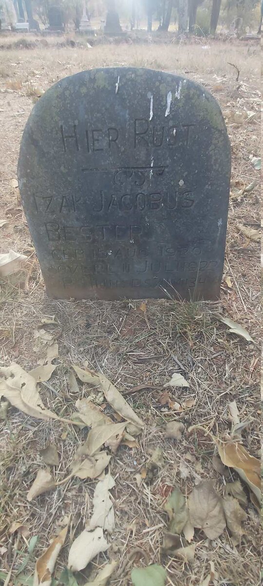 BESTER Izak Jacobus 1920-1922