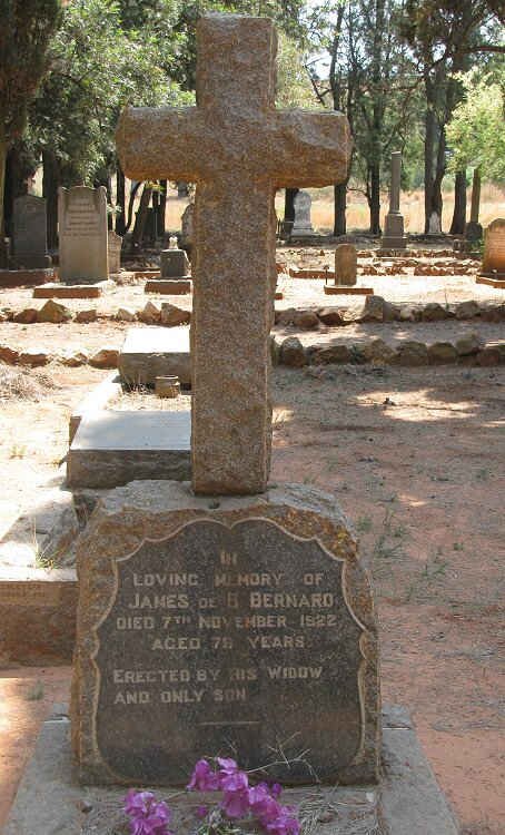 BERNARD James de B. -1922 