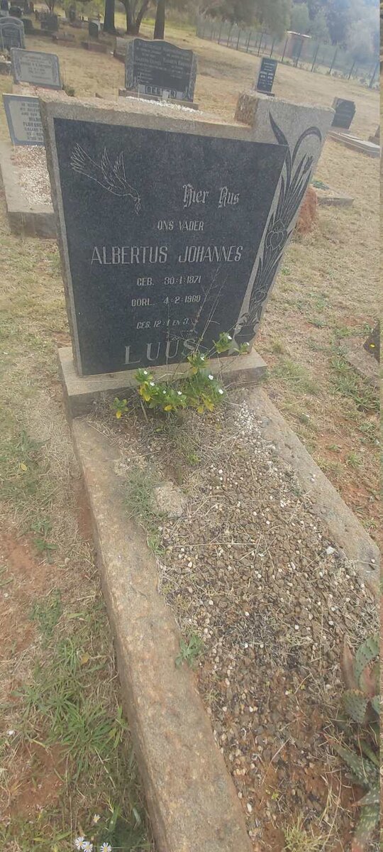 LUUS Albertus Johannes 1871-1960