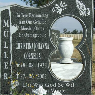 MÜLLER Christina Johanna Cornelia 1933-2002