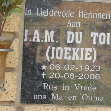 TOIT J.A.M., du 1923-2006