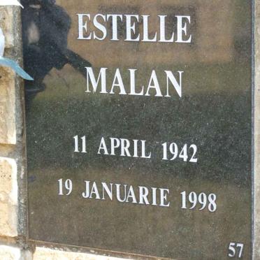 MALAN Estelle 1942-1998