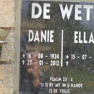 WET Danie, de 1934-2012 &amp; Ella 1933-