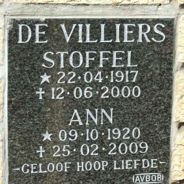 VILLIERS Stoffel, de 1917-2000 &amp; Ann 1921-2009