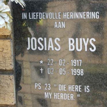 BUYS Josias 1917-1998