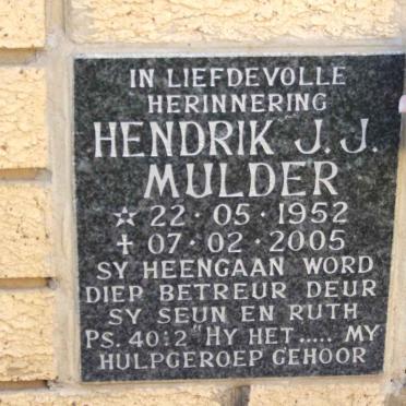 MULDER Hendrik J.J. 1952-2005