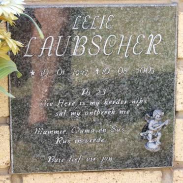 LAUBSCHER Lelie 1947-2003