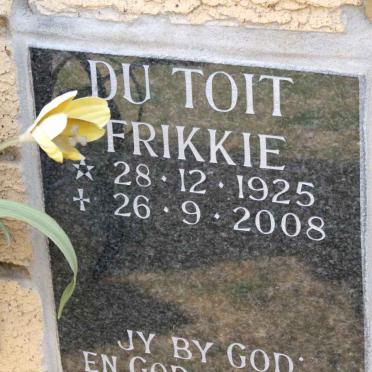 TOIT Frikkie, du 1928-2008