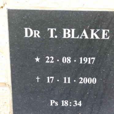 BLAKE T. 1917-2000