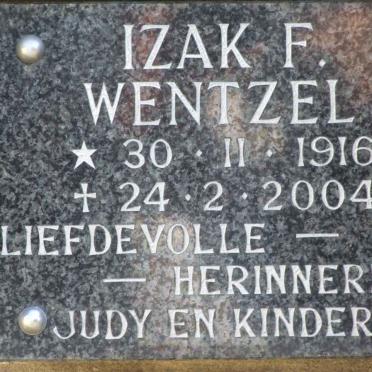 WENTZEL Izak F. 1916-2004