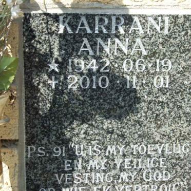 KARRANI Anna 1942-2010
