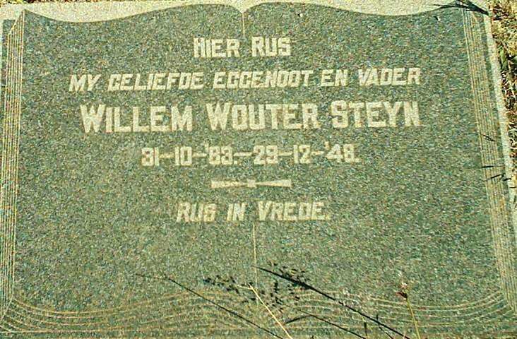 STEYN Willem Wouter 1883-1948