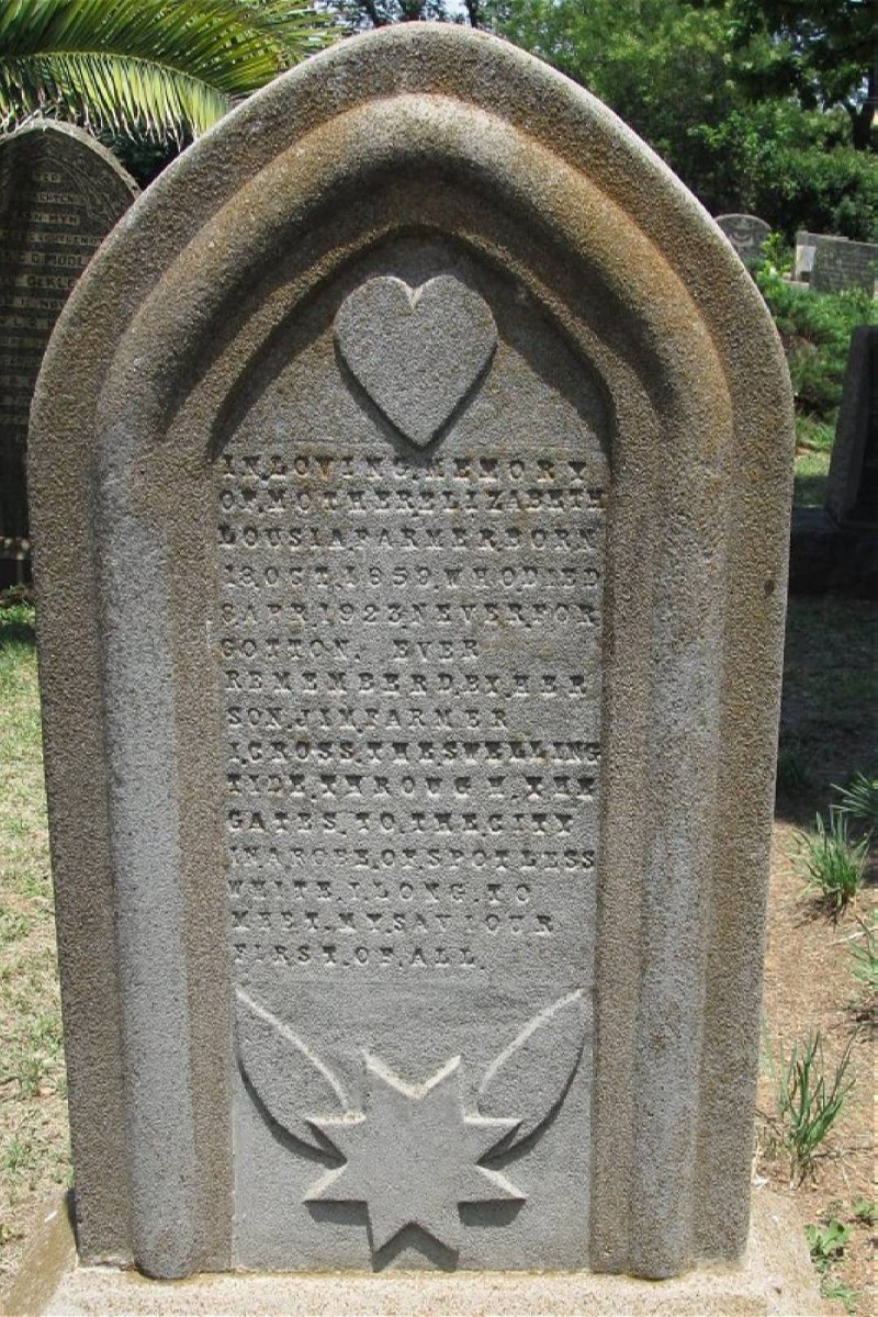 FARMER Elizabeth Lousia 1859-1923