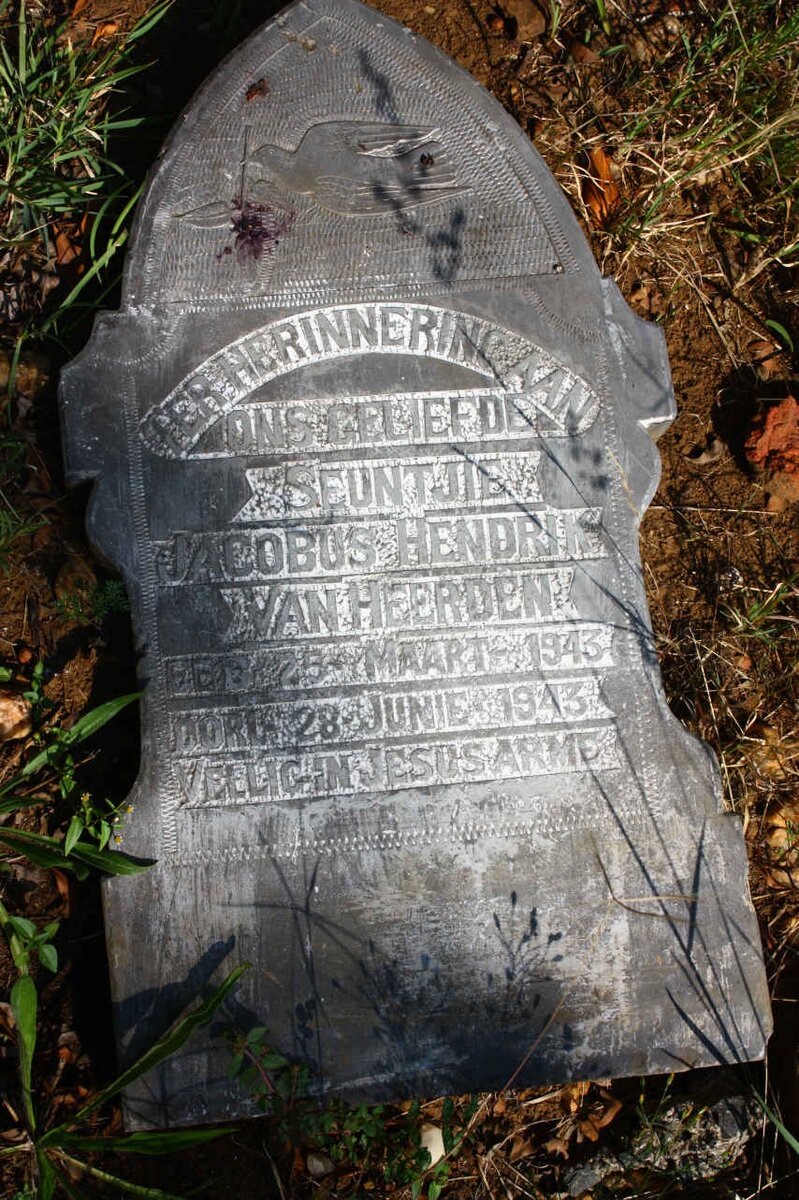 HEERDEN Jacobus Hendrik, van 1943-1943