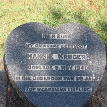 KRUGER Hansie -1940