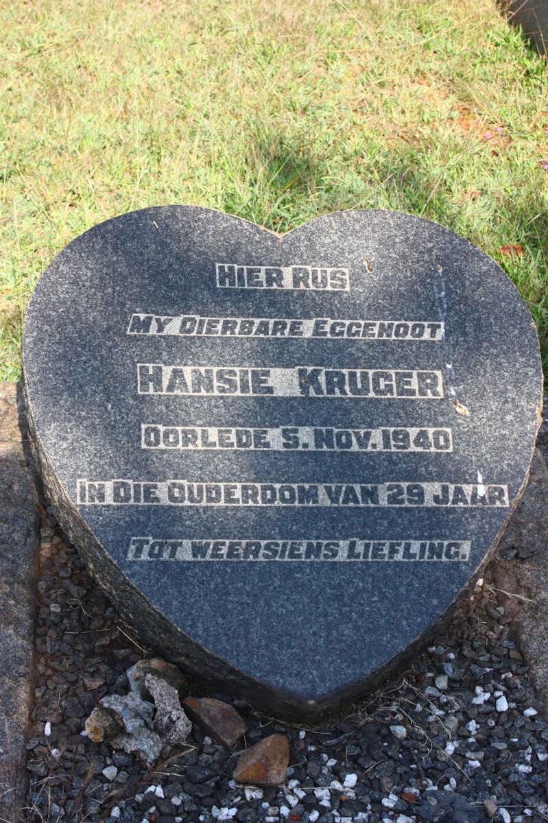 KRUGER Hansie -1940