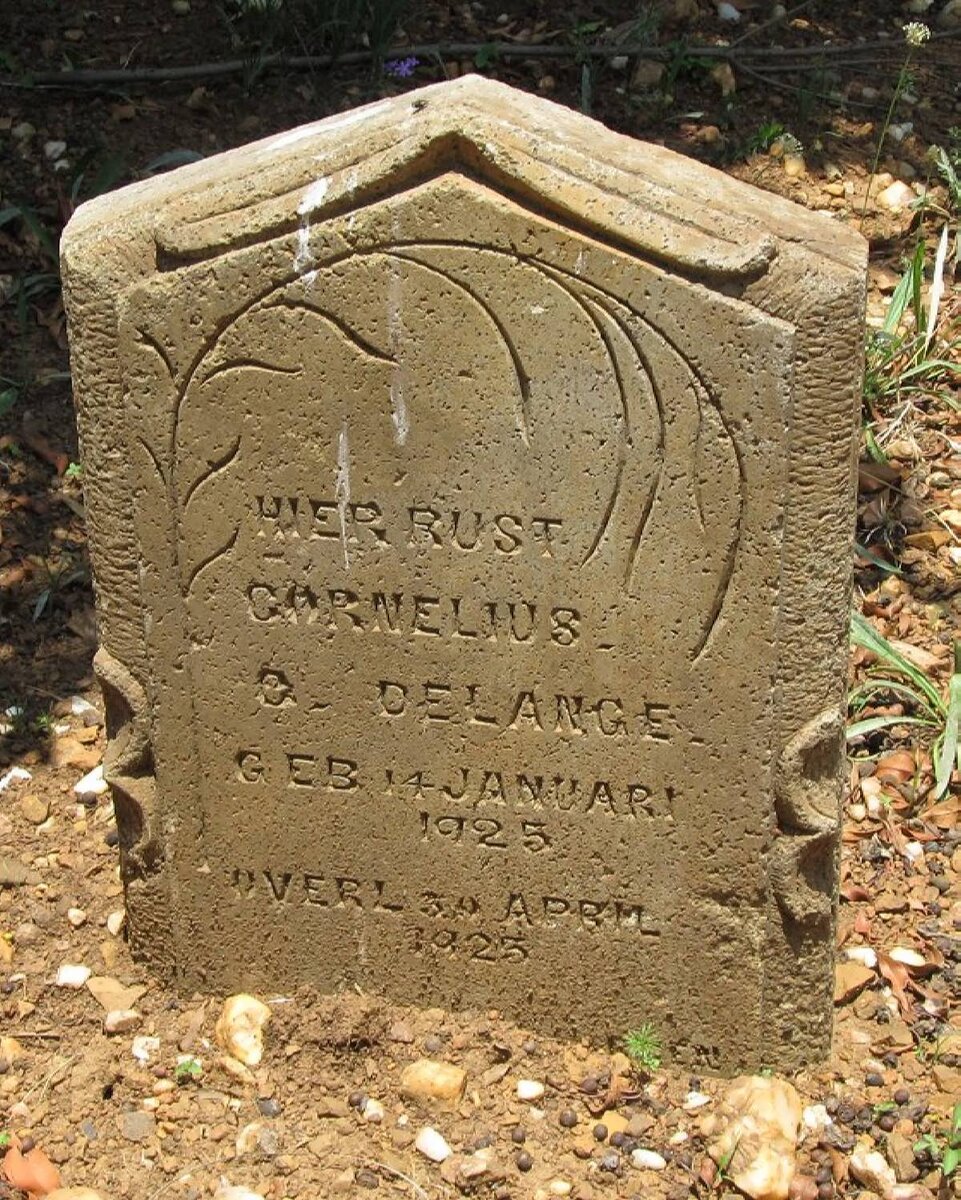 LANGE Cornelius G., de 1925-1925