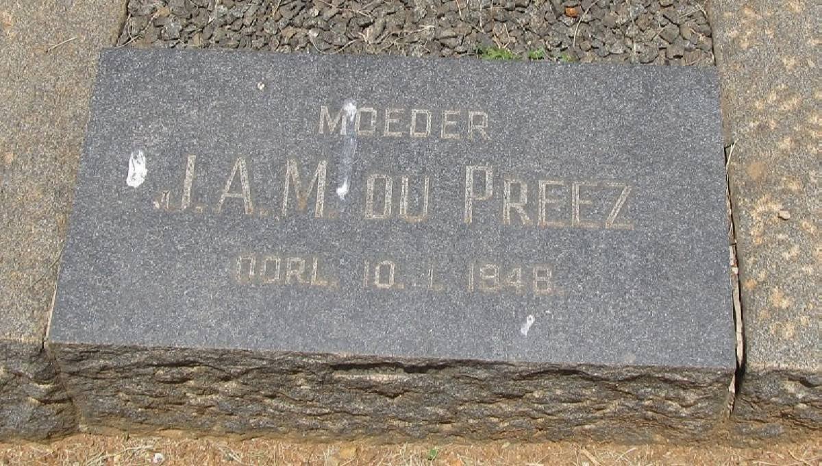 PREEZ J.A.M., du -1948