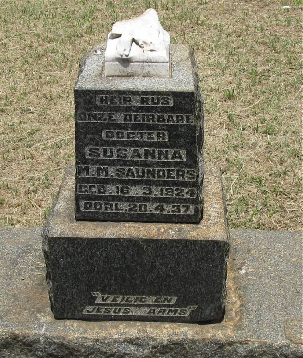 SAUNDERS Susanna M.M. 1924-1937