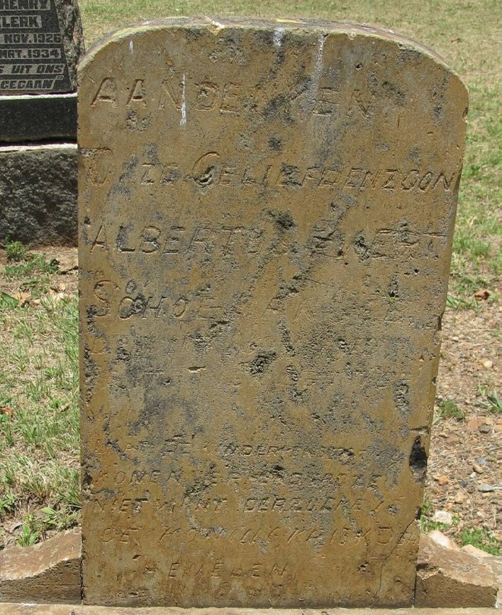 SCHOEMAN Albertus Evert -1911