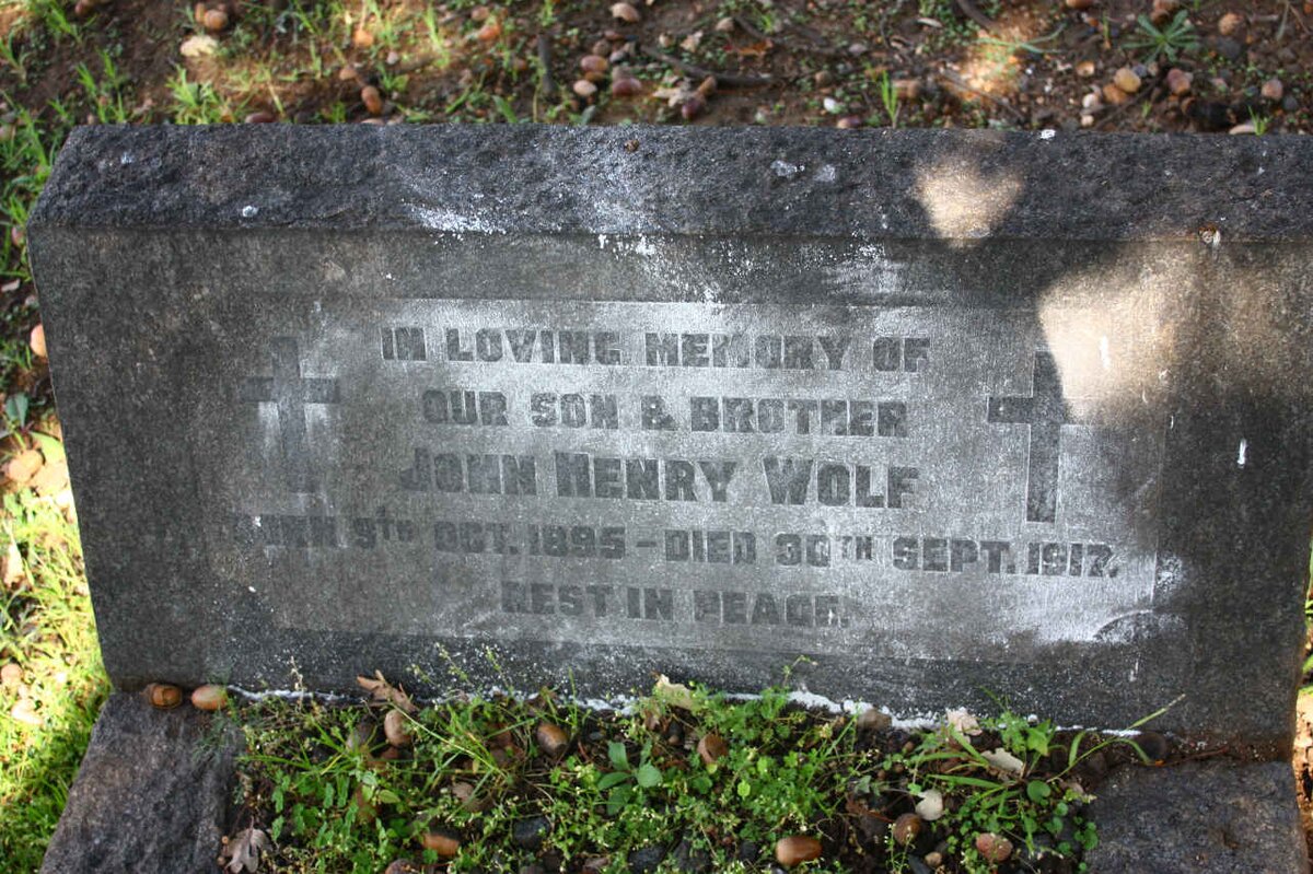 WOLF John Henry 1895-1917