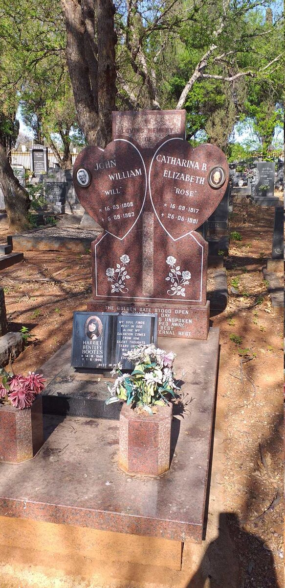 ALBERTS John William 1908-1963 & Catharina B. Elizabeth 1917-1991 :: BOOTES Harriet Bentley 1948-1996 _1