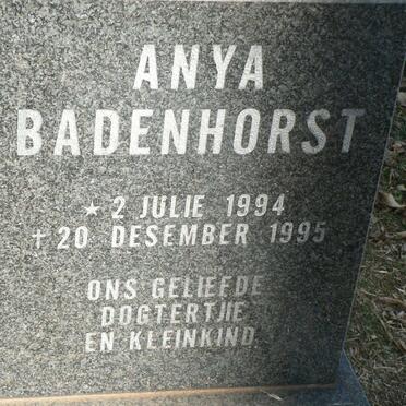 BADENHORST Anya 1994-1995